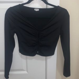 Long sleeve cropped top from garage.